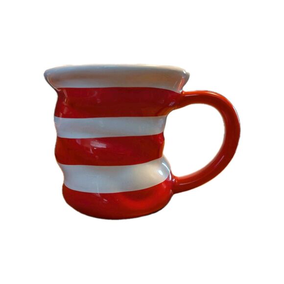 🍁 3/$20 Universal Studios Dr Seuss Cat In The Hat Coffee Mug 16oz Red White - Picture 2 of 5